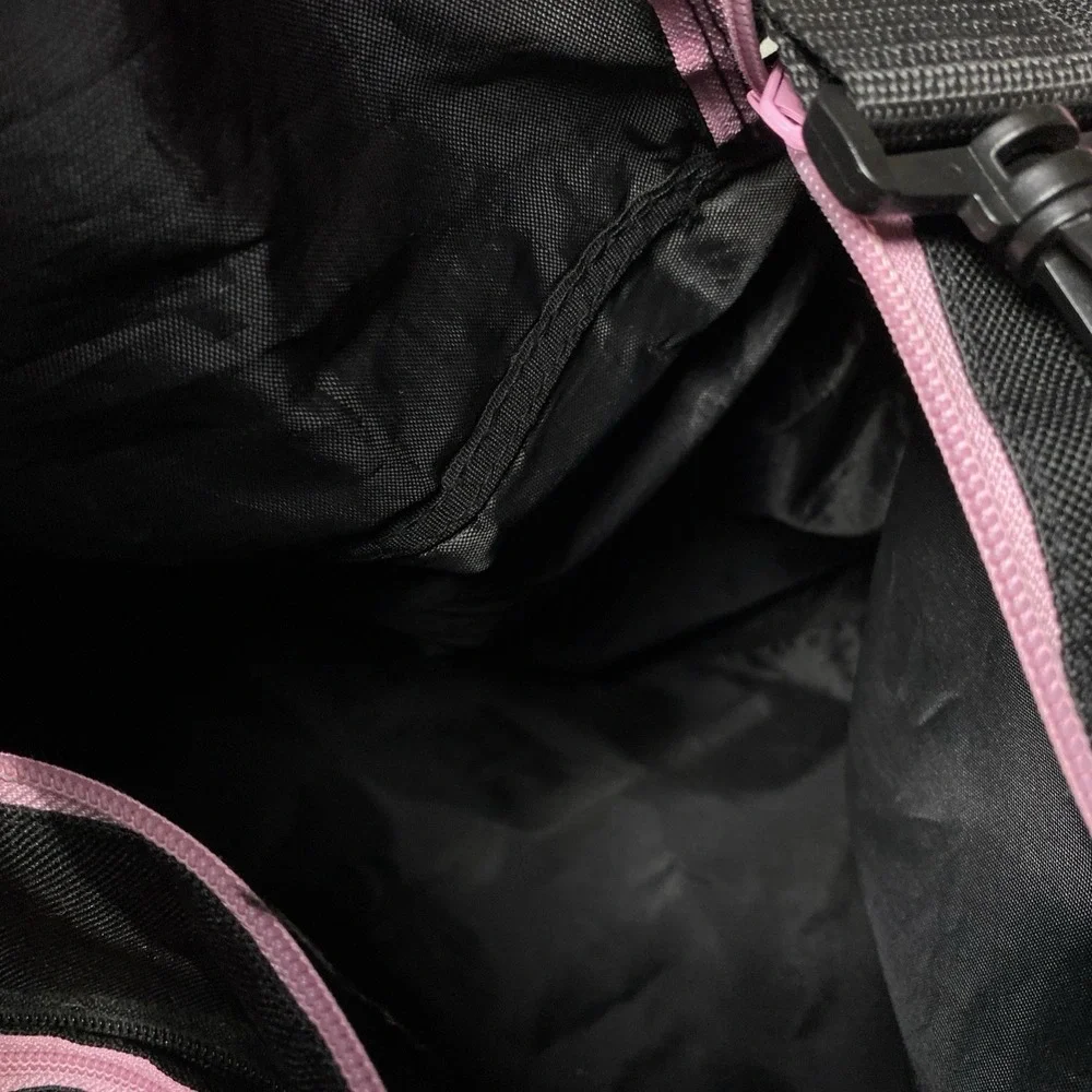 Sassi designs 24 black duffel Bag Pink Bedazzled Large‎ Dance Cheer Gym